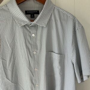 Mizzen + Main Leeward Shirt Men's 2XL Short Sleeve Button up Trim Fit Shirt